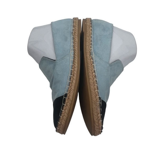 Zara Trafaluc Blue Cap Toe Espadrille Flats Size 37 Women’s - Picture 7 of 10